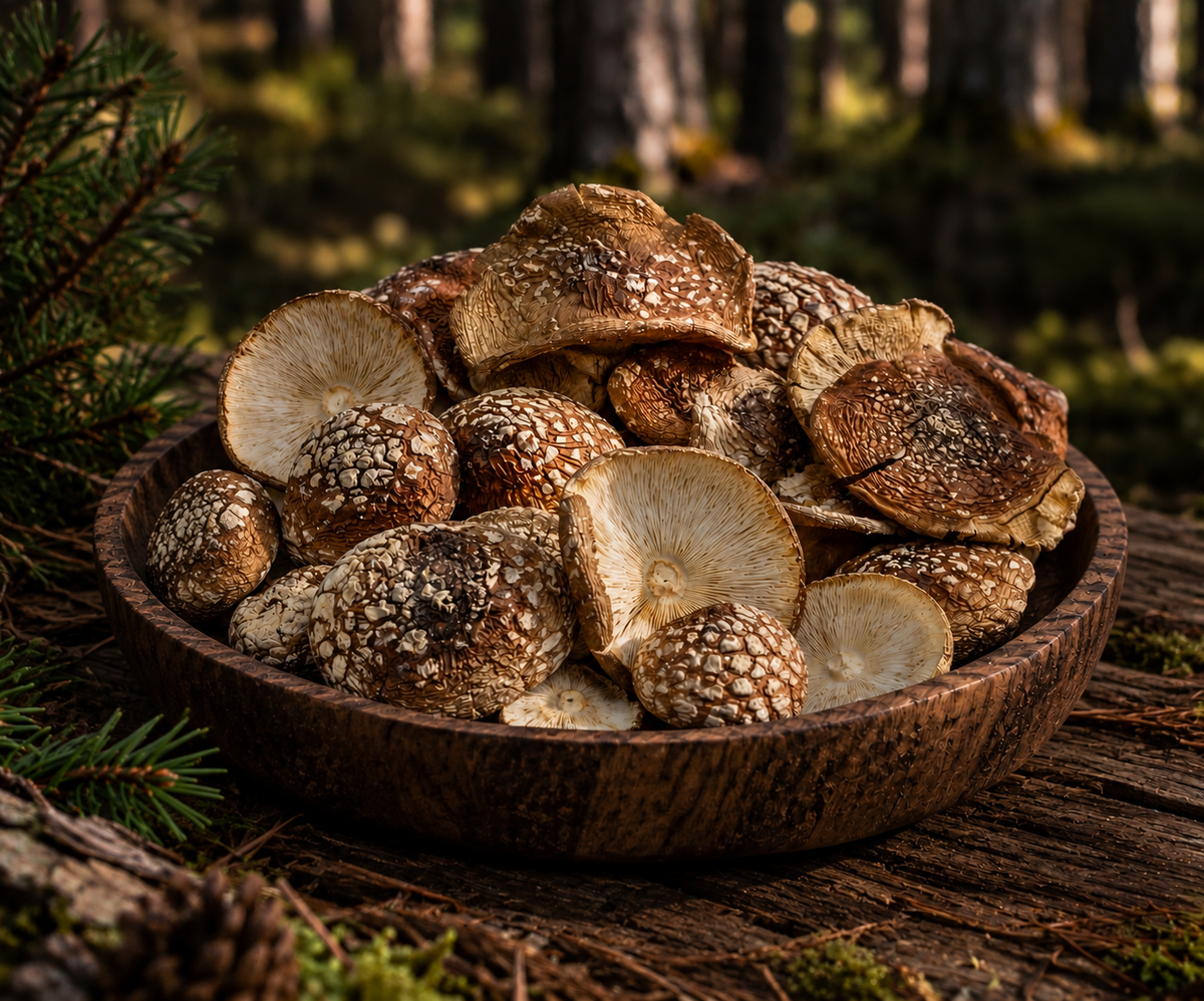 Dried Amanita Pantherina Caps (Panther Cap)