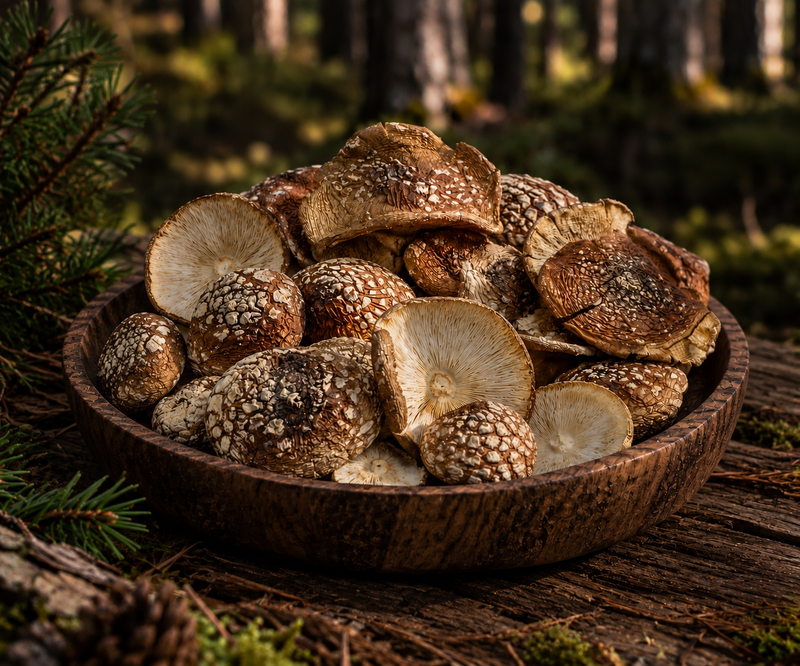 Dried Amanita Pantherina Caps (Panther Cap)